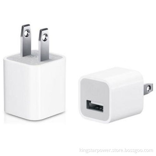 USB Power Adapters for Mobile Phone, US/EU Plug, Black/White